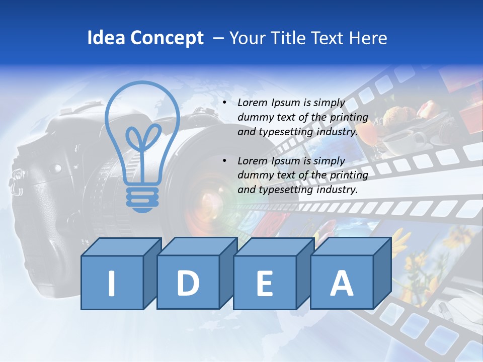 Stock Photo Photo Software PowerPoint Template