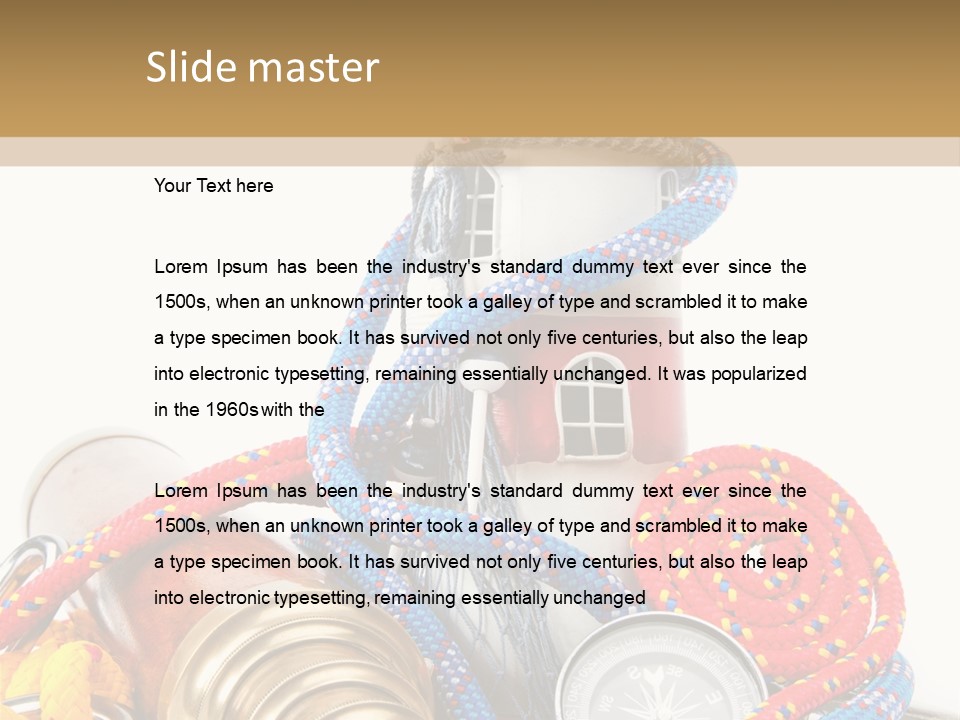 Ship Lens Signal Tower PowerPoint Template