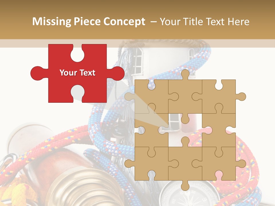 Ship Lens Signal Tower PowerPoint Template