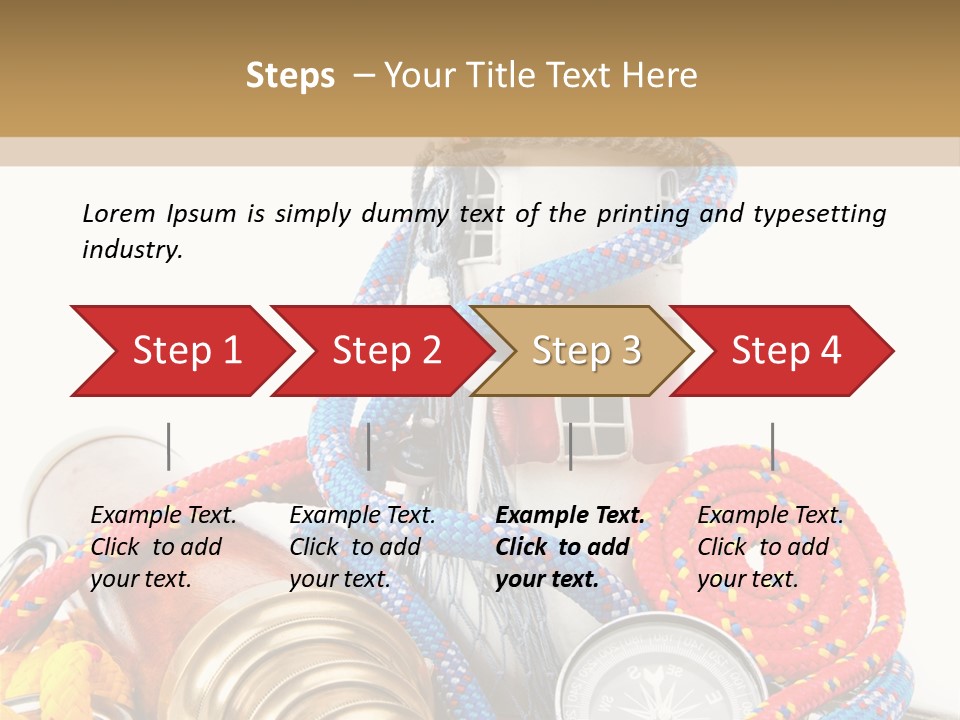 Ship Lens Signal Tower PowerPoint Template