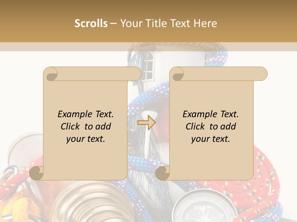 Ship Lens Signal Tower PowerPoint Template