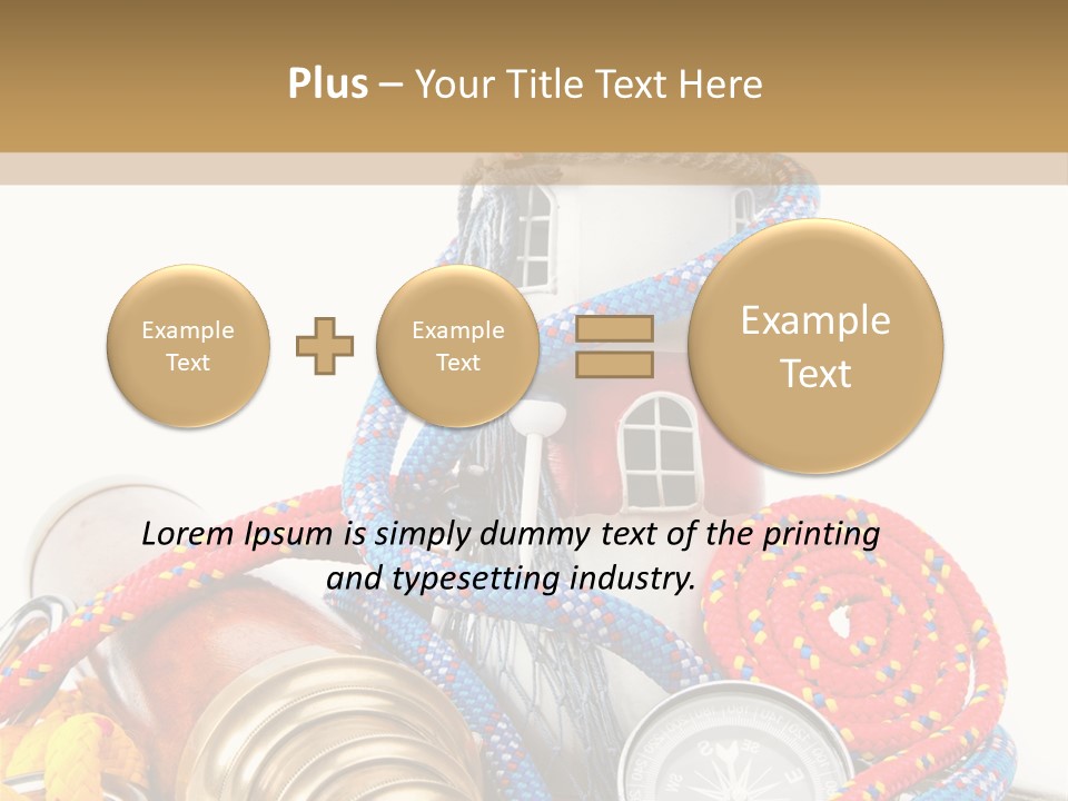 Ship Lens Signal Tower PowerPoint Template