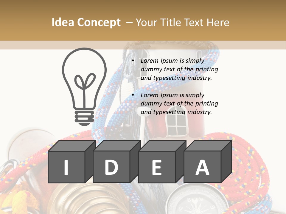 Ship Lens Signal Tower PowerPoint Template