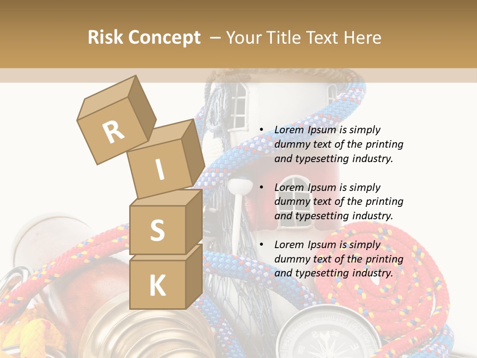 Ship Lens Signal Tower PowerPoint Template