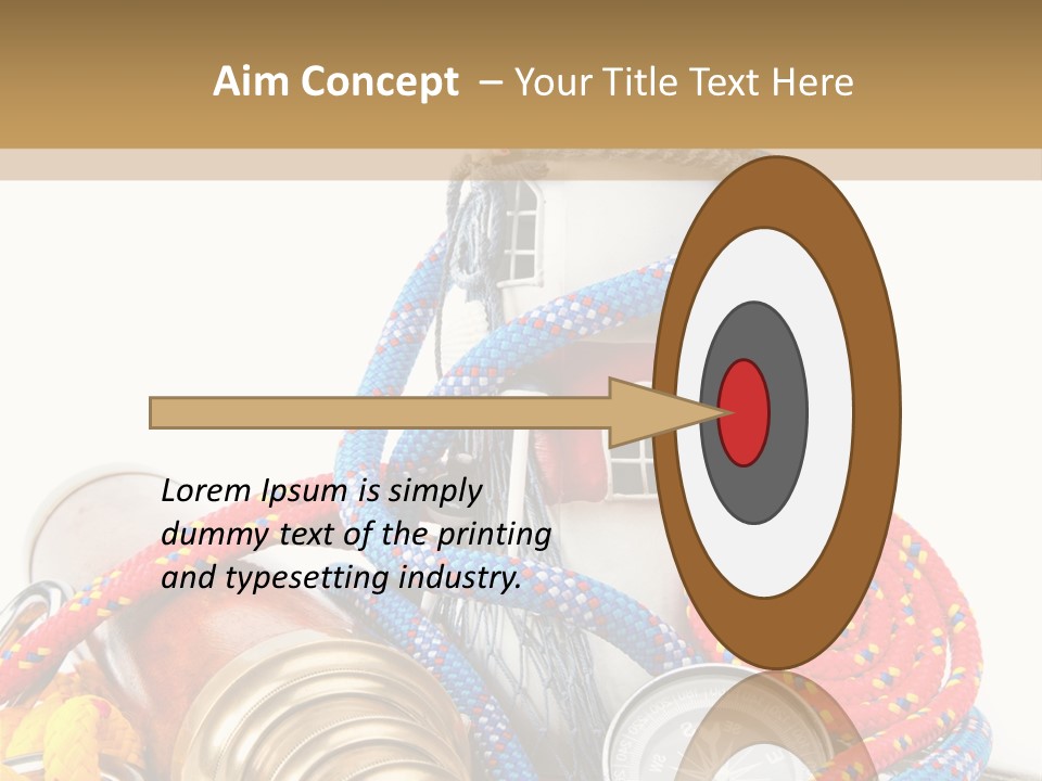 Ship Lens Signal Tower PowerPoint Template