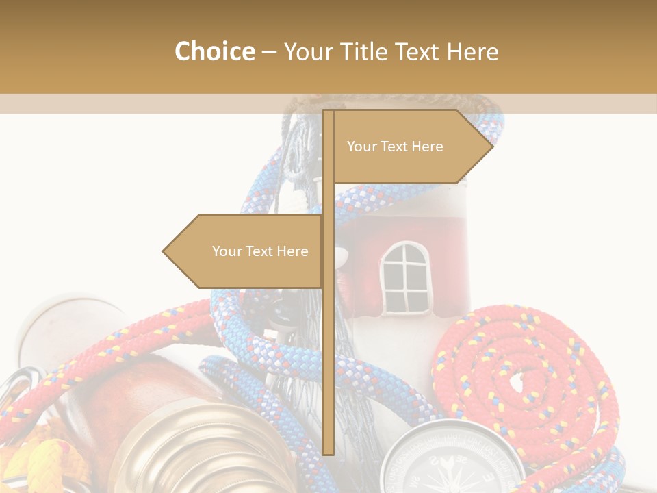 Ship Lens Signal Tower PowerPoint Template