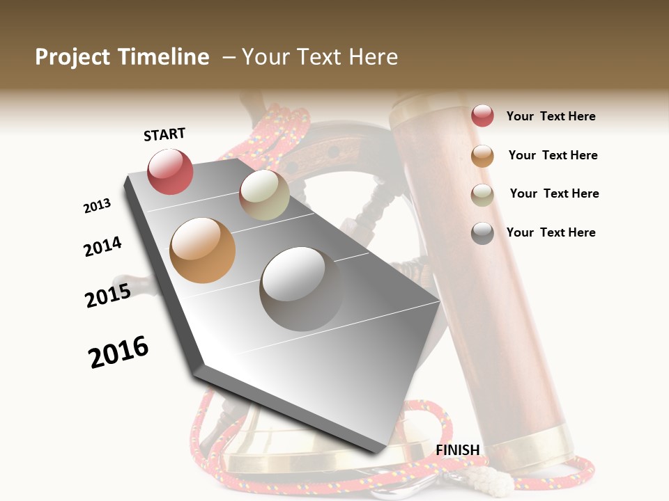 Log Book Wheel World PowerPoint Template