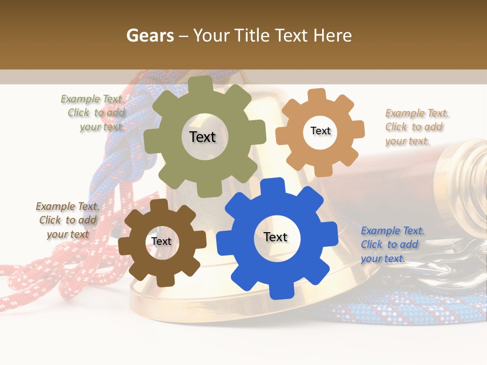World Navigation Wheel PowerPoint Template