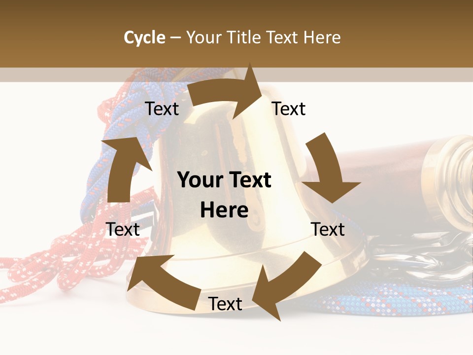 World Navigation Wheel PowerPoint Template