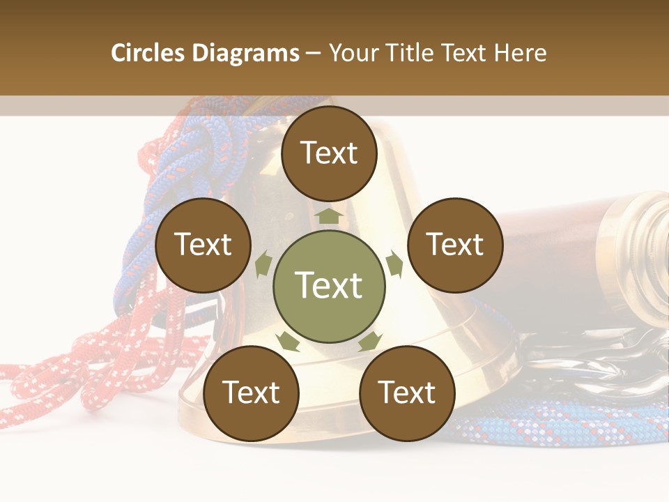 World Navigation Wheel PowerPoint Template