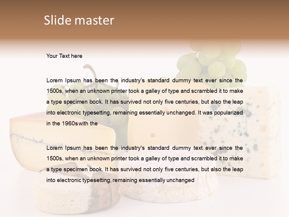 Produit Du Terroir Camembert Produits PowerPoint Template