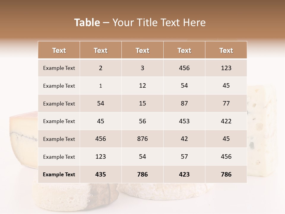 Produit Du Terroir Camembert Produits PowerPoint Template