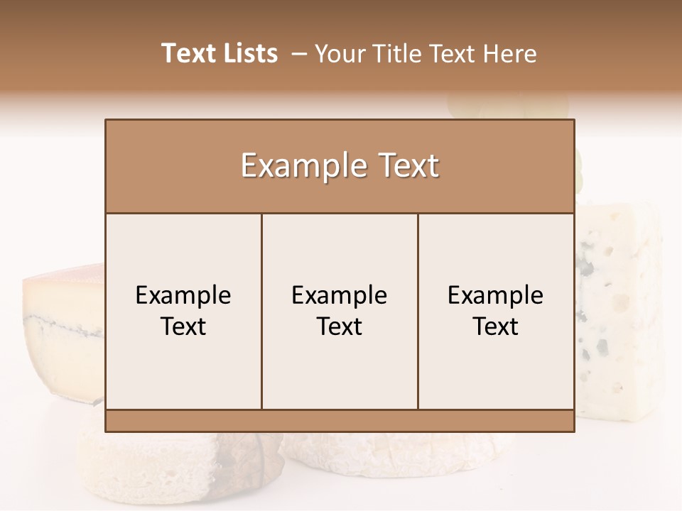 Produit Du Terroir Camembert Produits PowerPoint Template