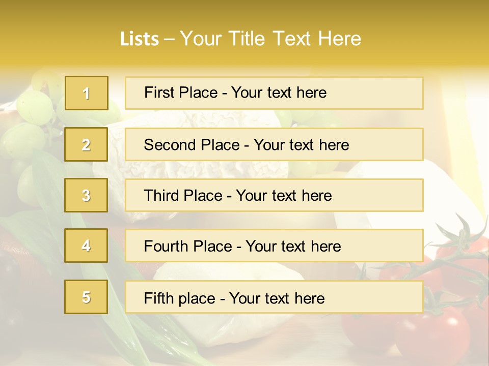 Genu Objekt Tomaten PowerPoint Template
