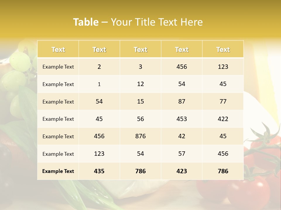 Genu Objekt Tomaten PowerPoint Template