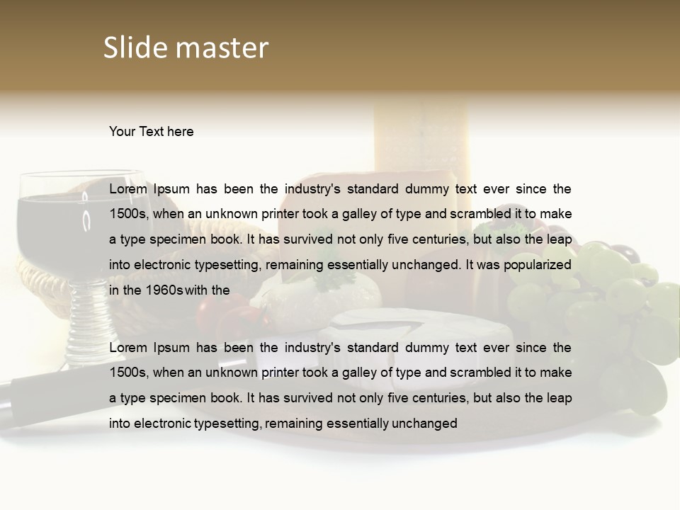 Bergk Weintrauben Gelb PowerPoint Template