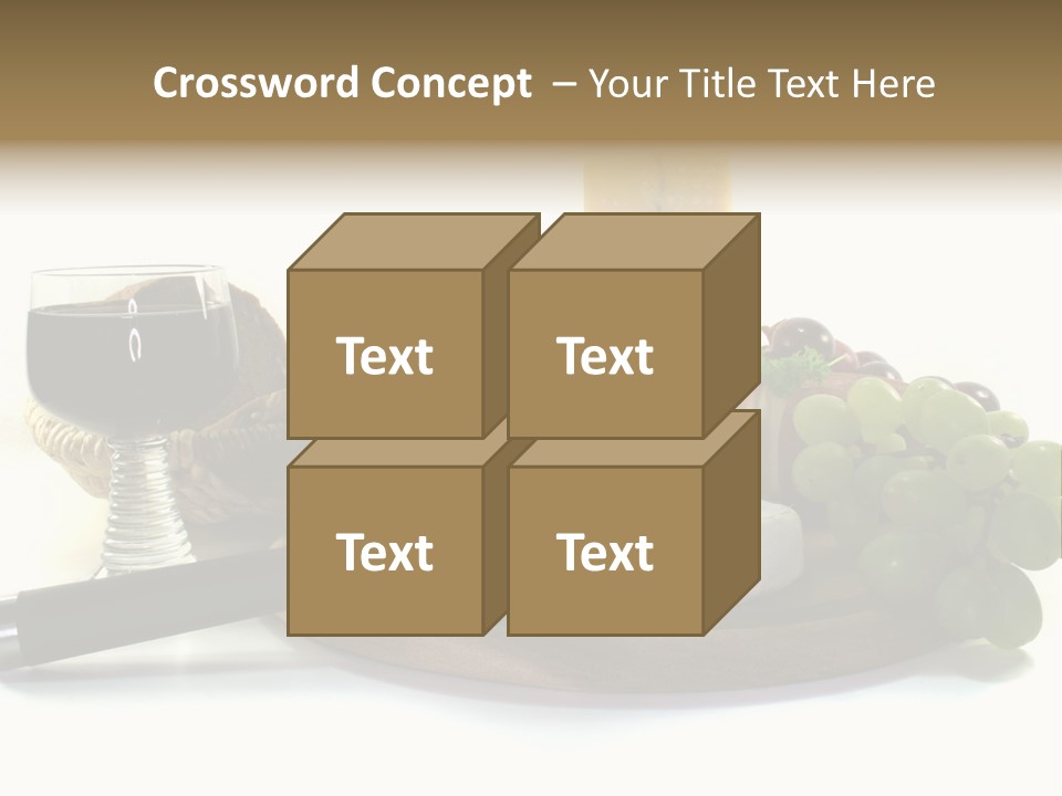 Bergk Weintrauben Gelb PowerPoint Template
