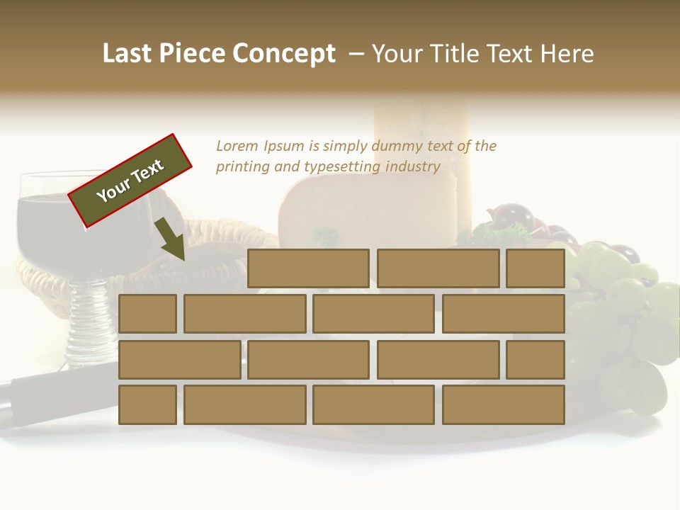 Bergk Weintrauben Gelb PowerPoint Template