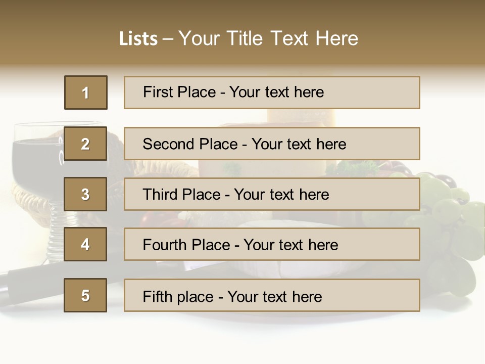 Bergk Weintrauben Gelb PowerPoint Template