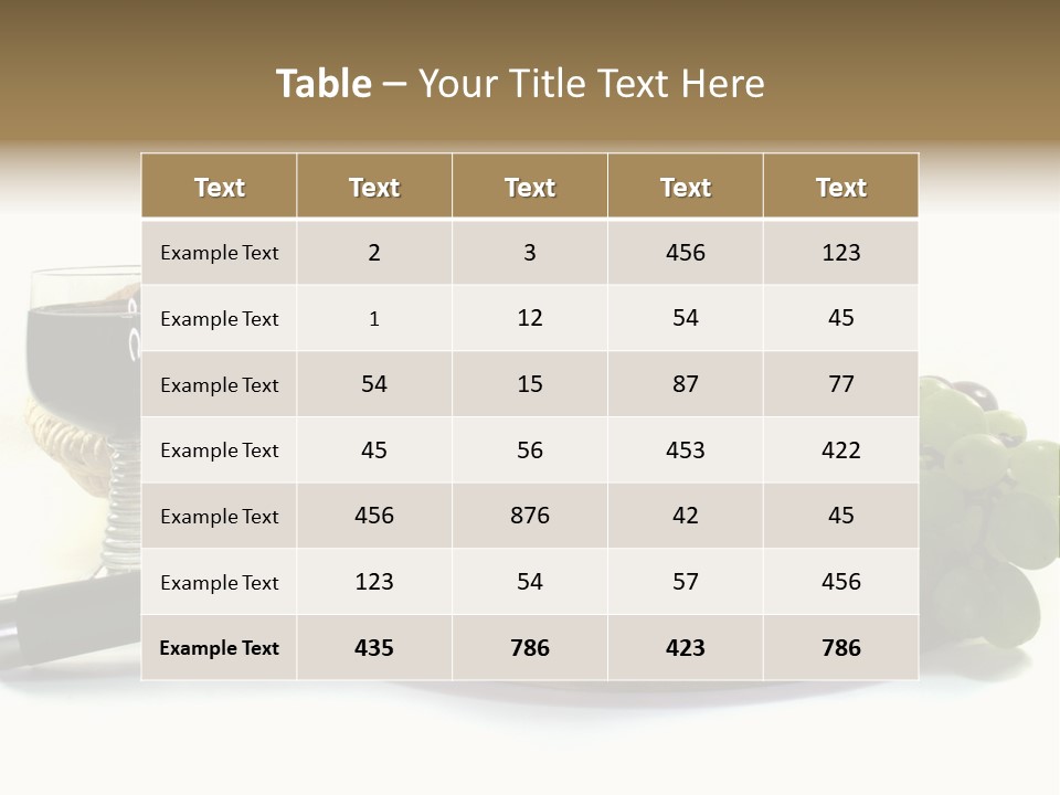Bergk Weintrauben Gelb PowerPoint Template