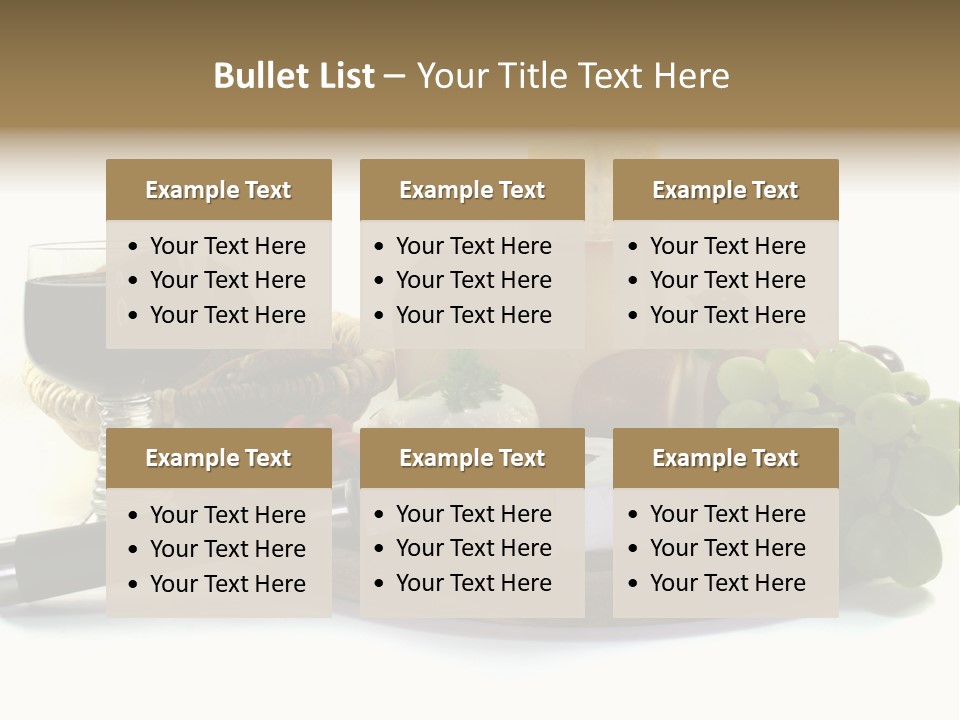 Bergk Weintrauben Gelb PowerPoint Template