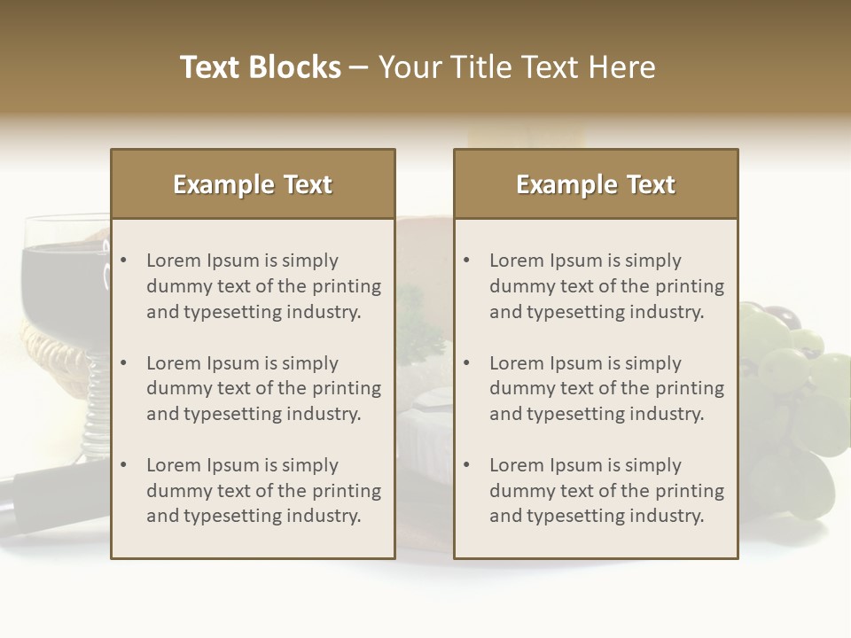 Bergk Weintrauben Gelb PowerPoint Template