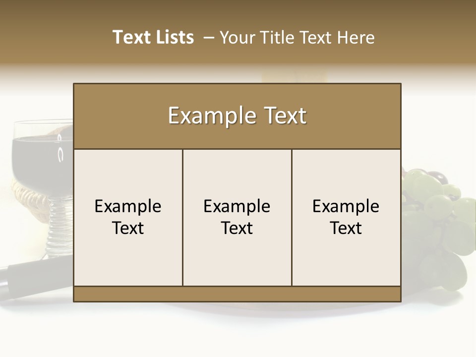 Bergk Weintrauben Gelb PowerPoint Template