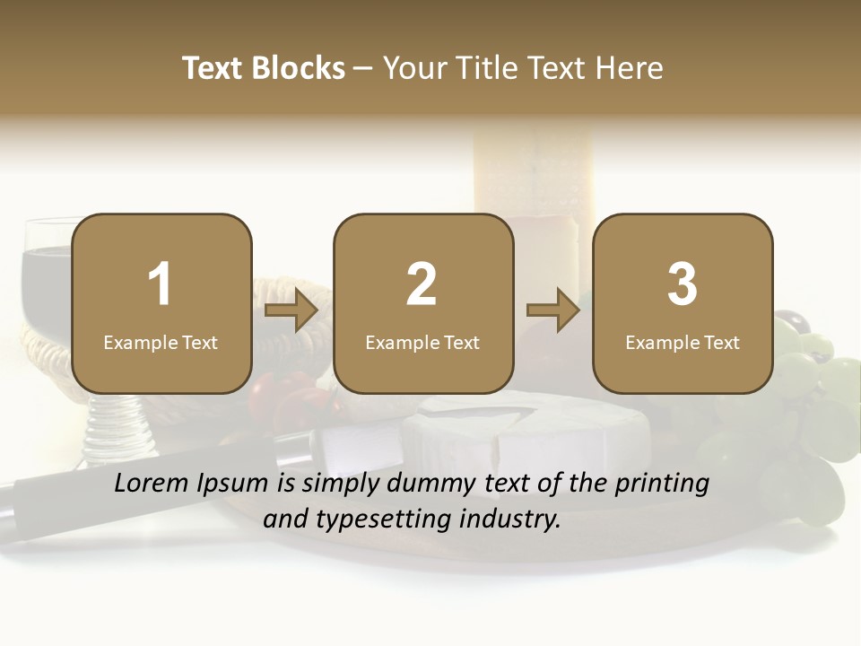 Bergk Weintrauben Gelb PowerPoint Template