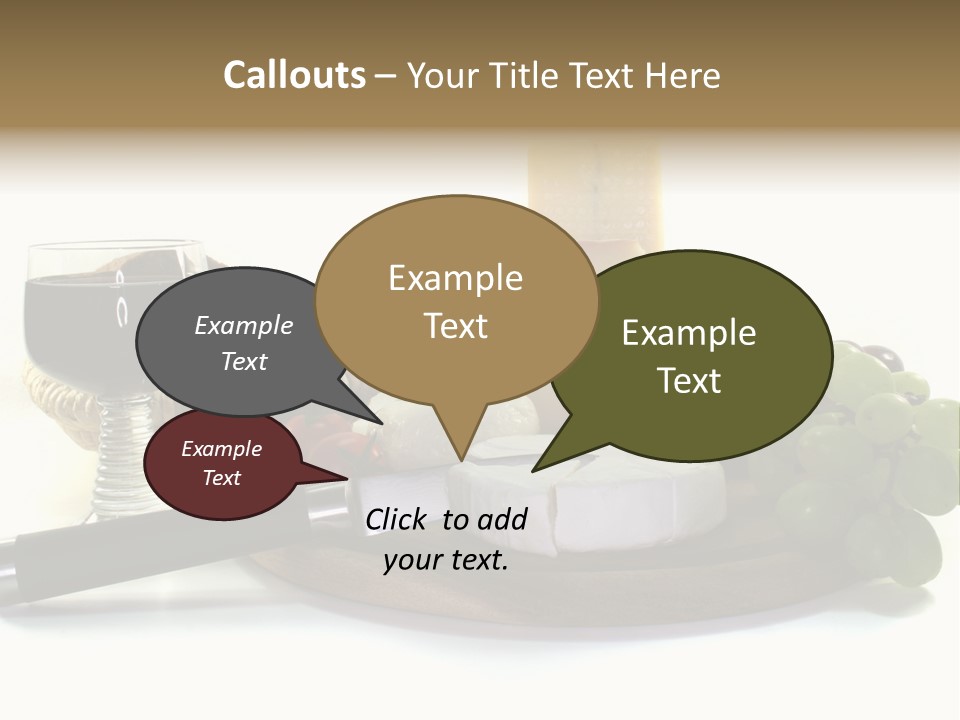 Bergk Weintrauben Gelb PowerPoint Template