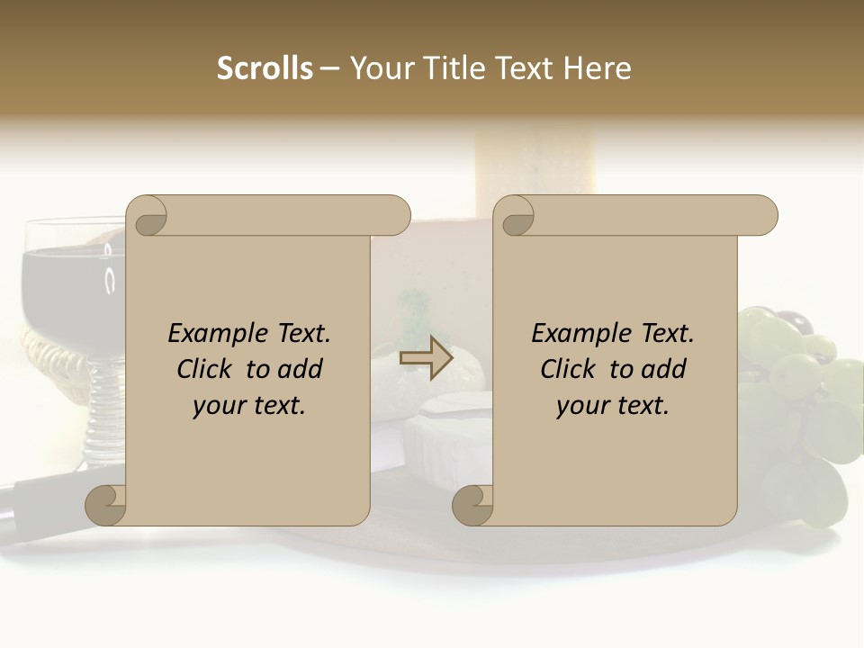 Bergk Weintrauben Gelb PowerPoint Template
