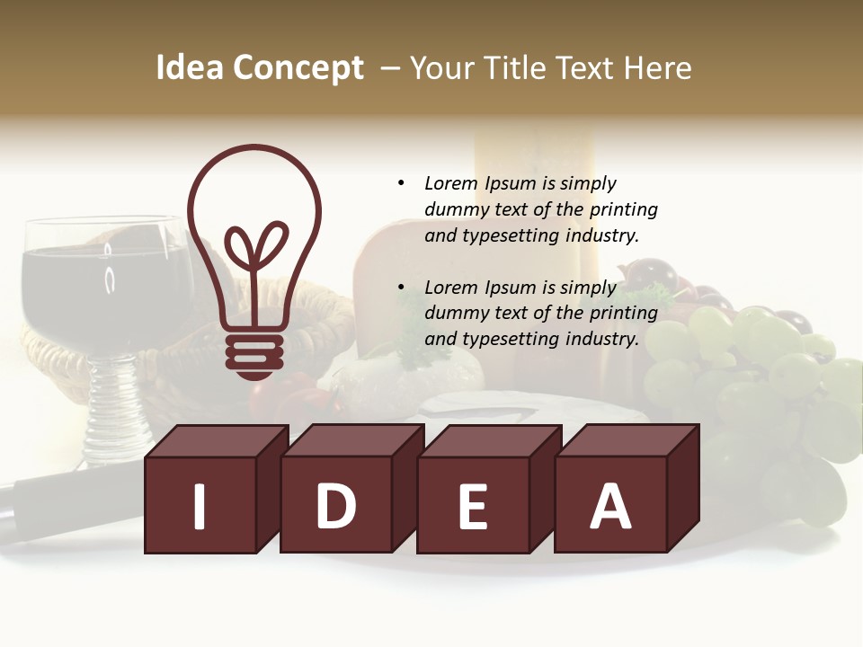 Bergk Weintrauben Gelb PowerPoint Template