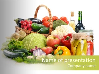 Shopping Marinated Carrot PowerPoint Template