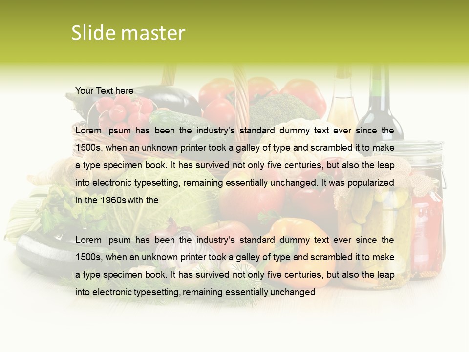 Shopping Marinated Carrot PowerPoint Template