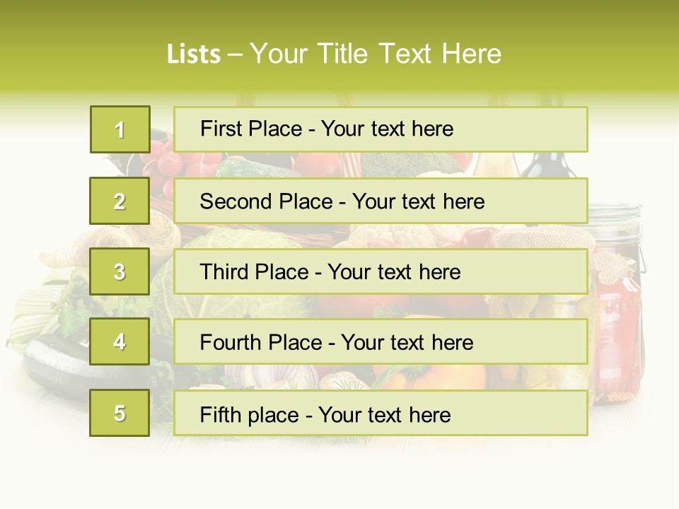 Shopping Marinated Carrot PowerPoint Template