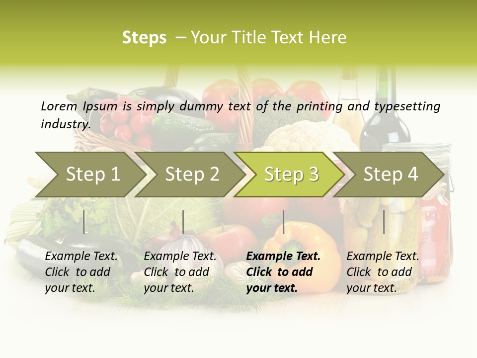 Shopping Marinated Carrot PowerPoint Template