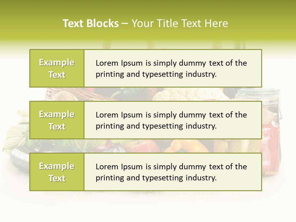Shopping Marinated Carrot PowerPoint Template
