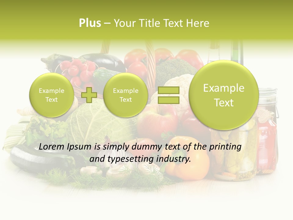 Shopping Marinated Carrot PowerPoint Template