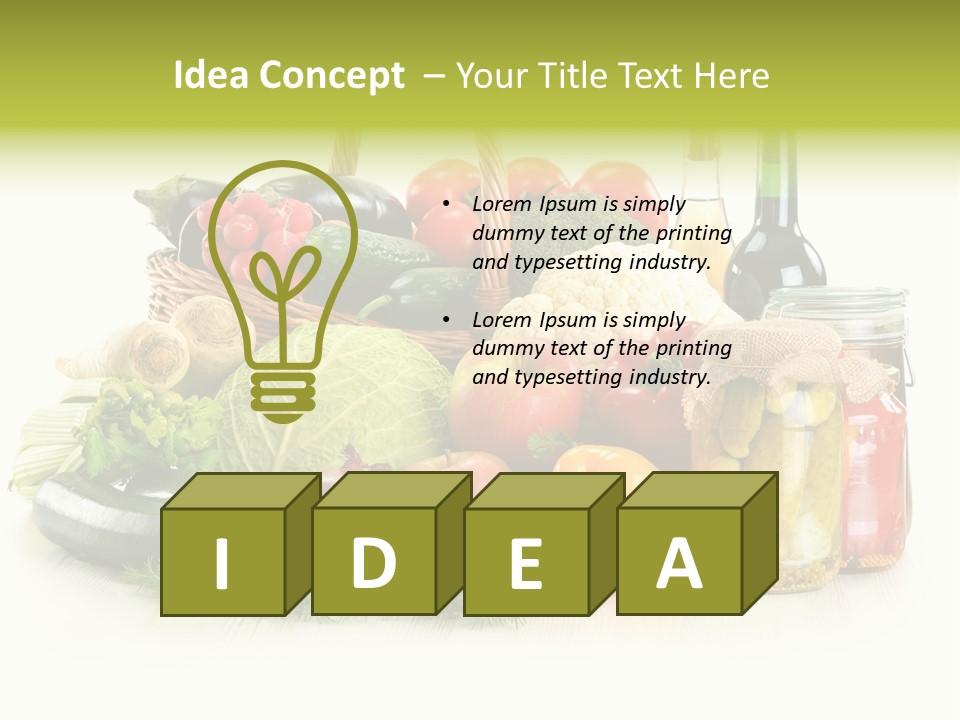 Shopping Marinated Carrot PowerPoint Template