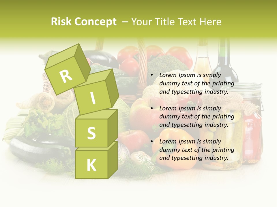 Shopping Marinated Carrot PowerPoint Template