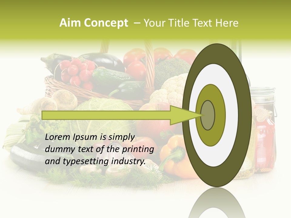 Shopping Marinated Carrot PowerPoint Template