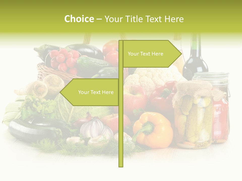 Shopping Marinated Carrot PowerPoint Template