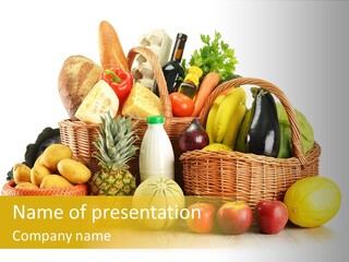 Market Ingredient Vegetable PowerPoint Template