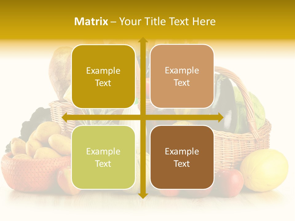Market Ingredient Vegetable PowerPoint Template