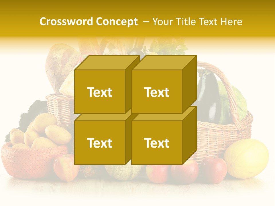 Market Ingredient Vegetable PowerPoint Template