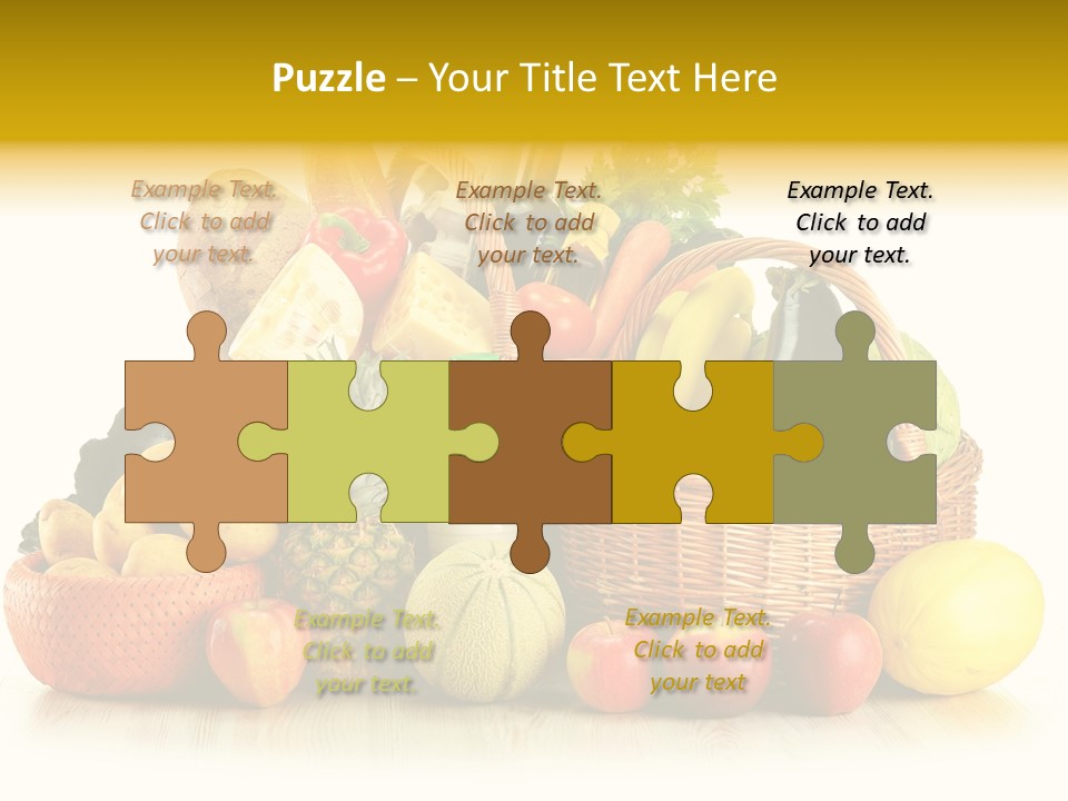 Market Ingredient Vegetable PowerPoint Template