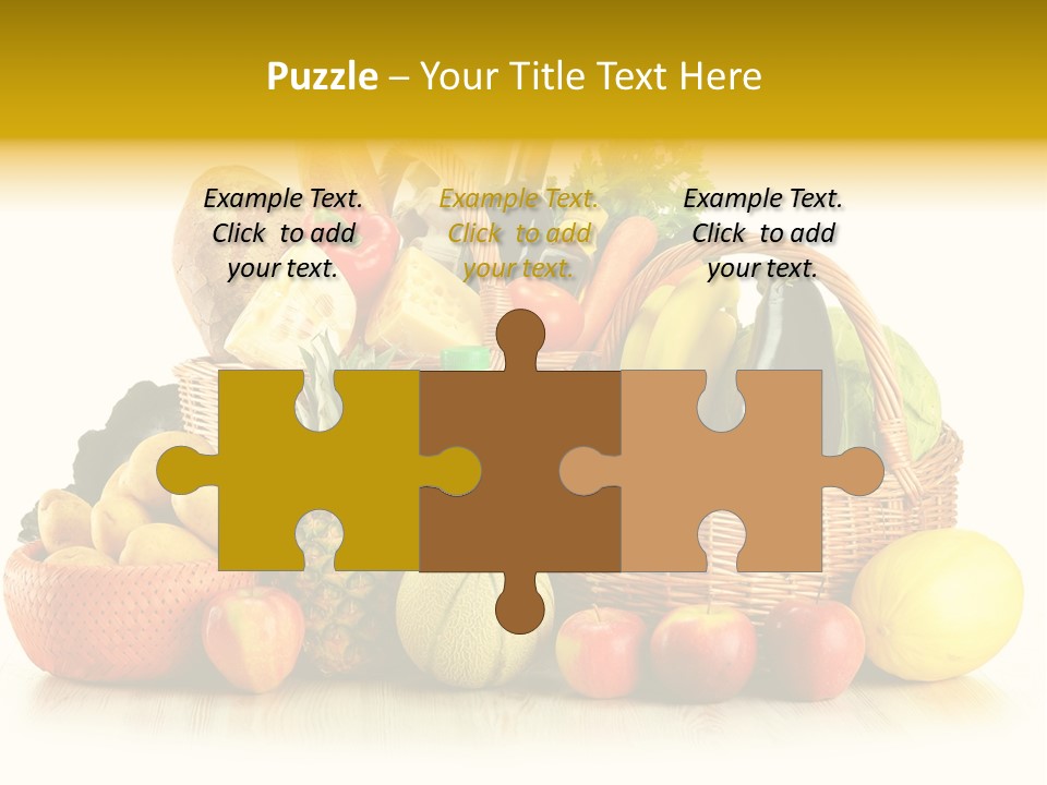 Market Ingredient Vegetable PowerPoint Template