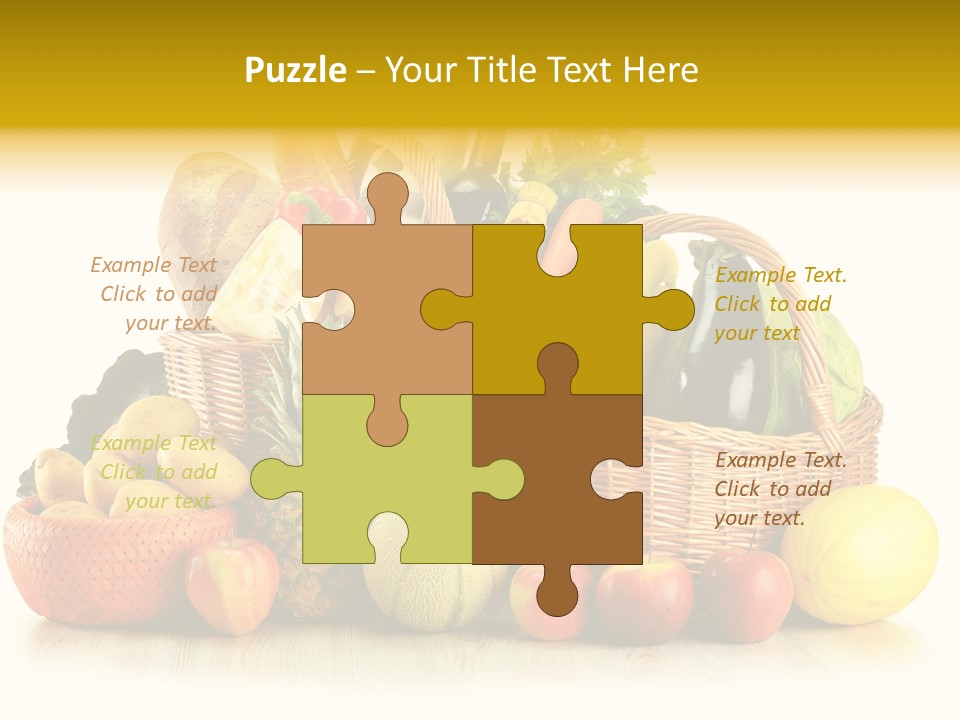 Market Ingredient Vegetable PowerPoint Template