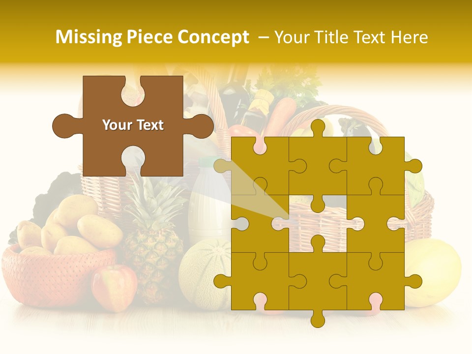 Market Ingredient Vegetable PowerPoint Template