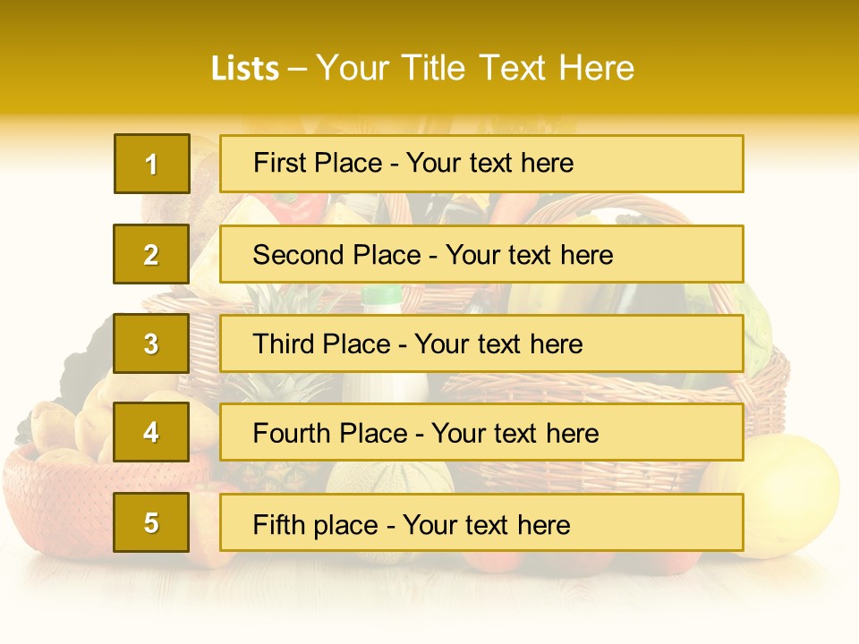 Market Ingredient Vegetable PowerPoint Template