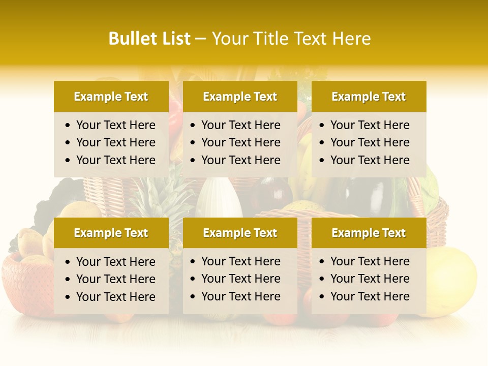 Market Ingredient Vegetable PowerPoint Template